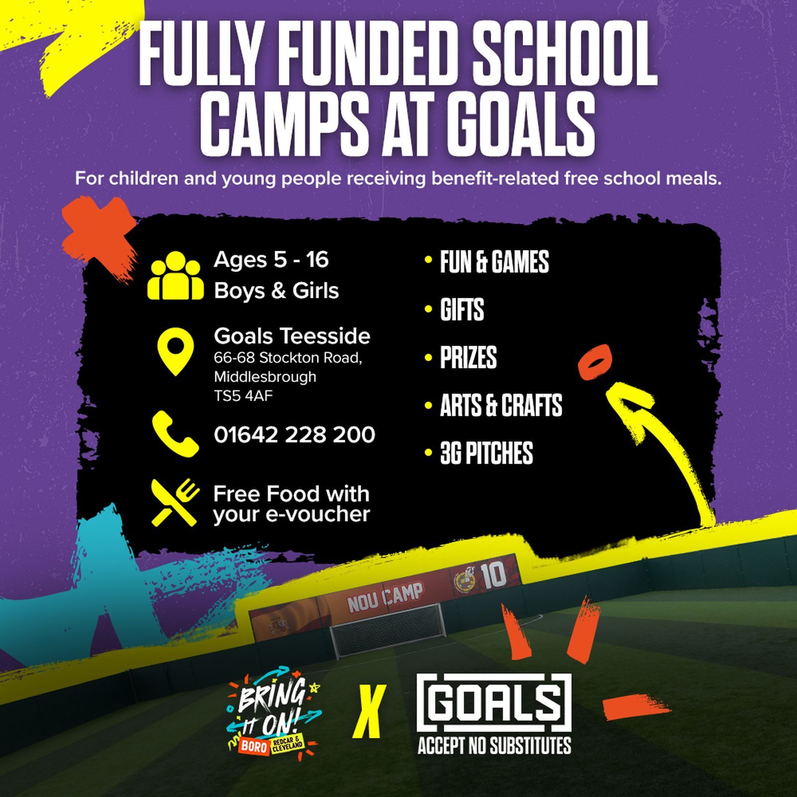 5aside Football in Teesside Leagues 5aside at Goals Teesside